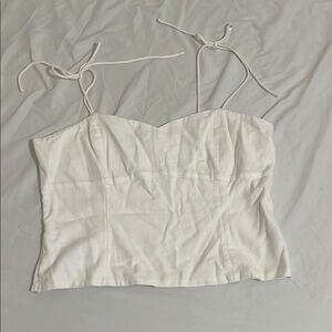 Old Navy White Sleeveless Crop Camisole